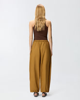 Pantalon large avec cordon - | Pinko