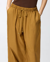 Pantalon large avec cordon - | Pinko
