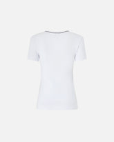 T-shirt wykonany ściągaczem z haftem Love Birds - | Pinko