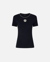T-shirt a costine con ricamo Love Birds - | Pinko