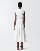 Abito midi smanicato con pieghe e cut-out - | Pinko