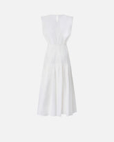 Abito midi smanicato con pieghe e cut-out - | Pinko