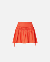 Short skirt with gathering and drawstring - | Pinko