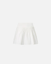 Gonna corta con arricci e coulisse - | Pinko