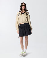 Short skirt with gathering and drawstring - | Pinko