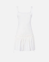 Robe courte froncée avec cordon de serrage - | Pinko