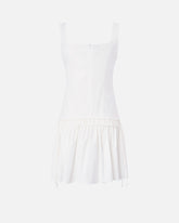 Robe courte froncée avec cordon de serrage - | Pinko