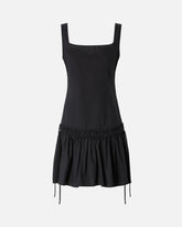 Robe courte froncée avec cordon de serrage - | Pinko