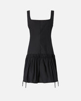 Robe courte froncée avec cordon de serrage - | Pinko