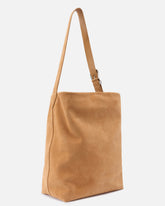 Borsa a tracolla grande Bucket Big in suede - | Pinko