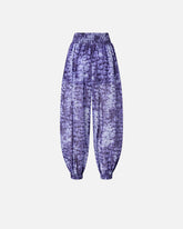 Pantaloni ampi con stampa snake - | Pinko