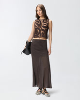 Gonna lunga con trasparenze - | Pinko