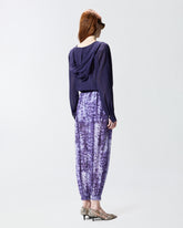 Blusa cropped con cappuccio e trasparenze - | Pinko