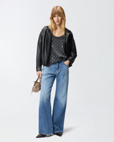 Mesh vest top with mirror detail - | Pinko