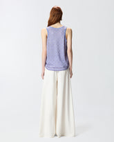 Débardeur en maille filet à sequins miroirs - | Pinko