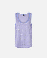 Mesh vest top with mirror detail - | Pinko