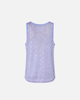 Débardeur en maille filet à sequins miroirs - | Pinko