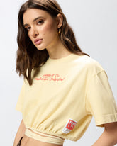 Crop top con logo lettering PINKO - | Pinko