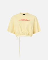 Crop top con logo lettering PINKO - | Pinko
