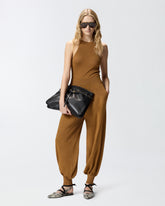Pantaloni ampi con filo metallizzato - | Pinko