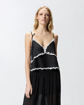 Top with lace inserts - | Pinko