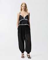 Top with lace inserts - | Pinko