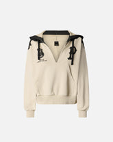 Felpa con cappuccio e scollo a V - | Pinko