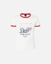 T-shirt con stampa logata - | Pinko