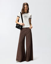 T-shirt with logo print - | Pinko