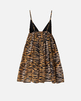 Robe courte à imprimé tigré - | Pinko