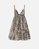 Abito corto con stampa snake - | Pinko