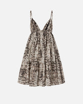 Abito corto con stampa snake - | Pinko