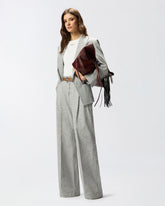 Pantaloni fiammati con piega stirata - | Pinko