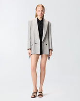 Giacca doppiopetto con frange - | Pinko