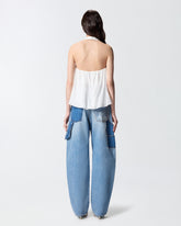 Haut léger avec lacets et détails western - | Pinko