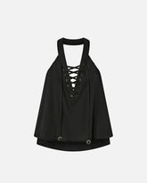 Top leggero con lacci e dettagli texani - | Pinko