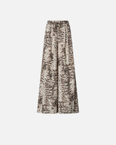 Pantaloni ampi con stampa snake - | Pinko