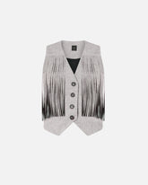 Gilet con frange - | Pinko