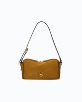 Mini crossbody Boston bag in spray-effect suede - | Pinko