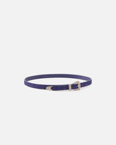 Ceinture en cuir embossé crocodile avec boucle western 1,7 cm - | Pinko