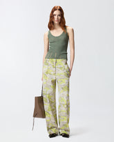 Top canotta a costine con logo - | Pinko