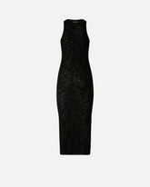 Abito midi aderente a costine con rotture - | Pinko