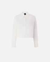 Cropped shirt with gathered back - | Pinko