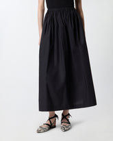 Jupe longue à taille élastiquée - | Pinko