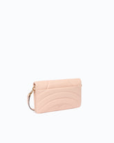 Mała kopertówka na długim pasku Love Bag Click Horizontal z pikowanej nappy - | Pinko