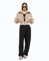Faux fur bomber jacket - | Pinko