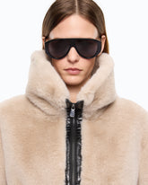 Faux fur bomber jacket - | Pinko