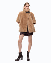 Cappa effetto pelliccia - | Pinko