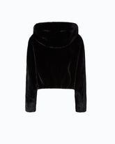 Blouson cropped en fourrure synthétique - | Pinko