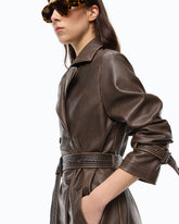 Trenchcoat in Vintage-Optik mit Gürtel - | Pinko